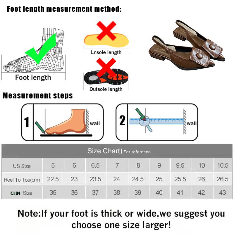 Fashion Fashion Shallow Women Low Heel Sandals Shoes 2025 Female Slip On Footwear Slingbacks Pointed Toe Ladies 3cm Heel Sandals Shoes
