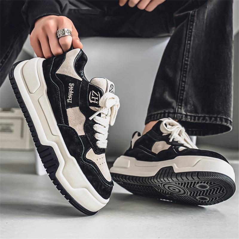 Men 's Casual Four Seasons Fashion Skateboarding Students Comfortable Sneakers Boys Trending Soft Sole Breathable Shoes