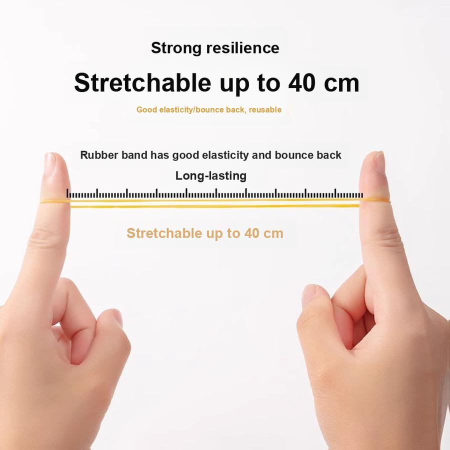 750 יחידות גומיות עמידות בעלות גמישות גבוהה, גומיות עור צהובות לקשירת כסף, טבעות גומי עמידות בחום, גומיות תעשייתיות