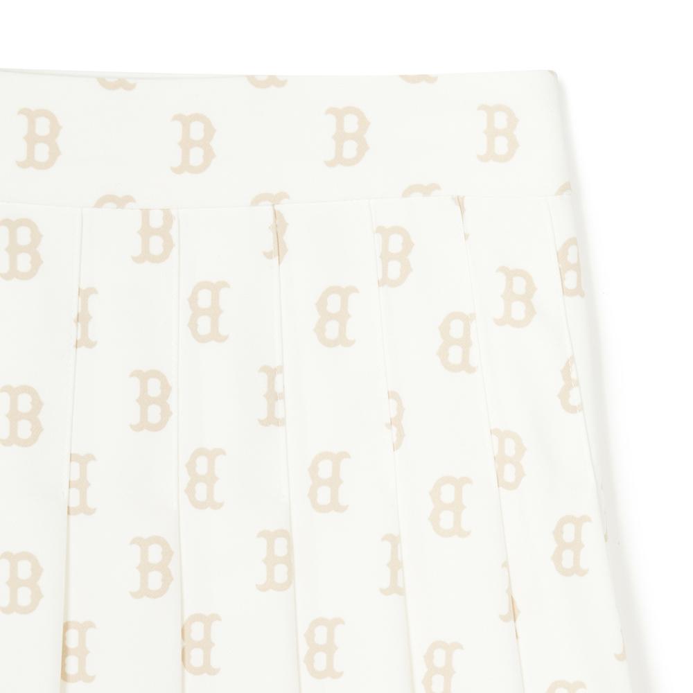 New MLB Casual Short Skirts Women's Cream White 3FSKM0143-43CRS