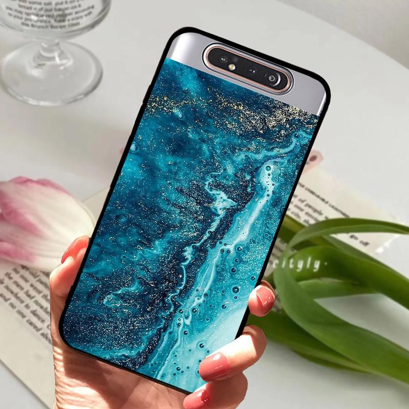 Per Samsung Galaxy A80 Custodia A 80 Antiurto Morbida TPU Silicone Copri Telefono Per Samsung Galaxy A80 Funda A80 2019 Capa Cartone Animato