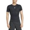 Adidas TechFit Compression Training Short Sleeve Black T-Shirt, Men's KVF01, (JE6698)