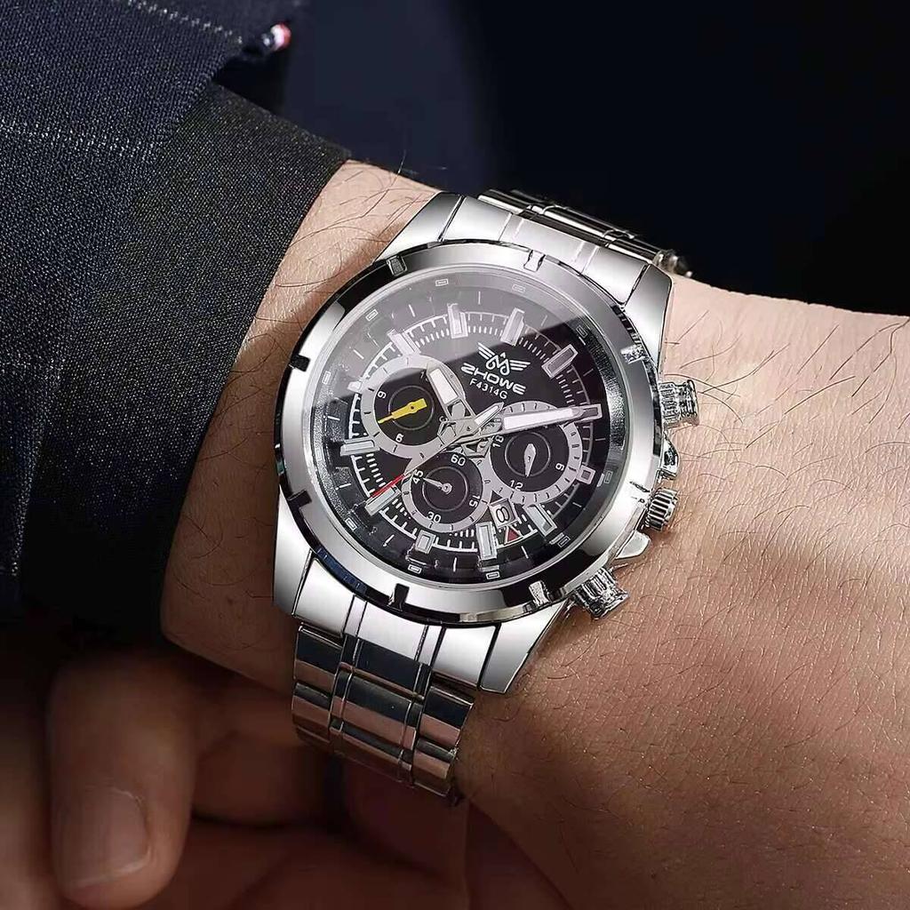 Luxury Men's Calendar Quartz Watch Fashion Men Business Watches Reloj Hombre