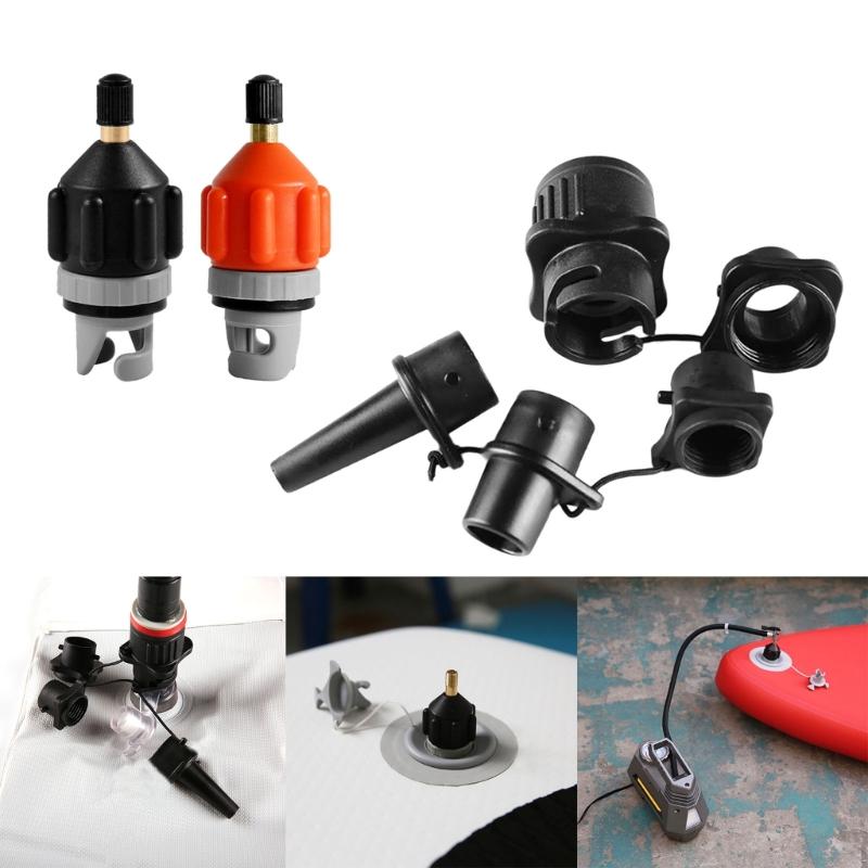 Inflatable Boats Air Pumps Converter with 4 Nozzle Air Valves Adaptor Paddleboard Pumps Adapter Pumping Head Connector