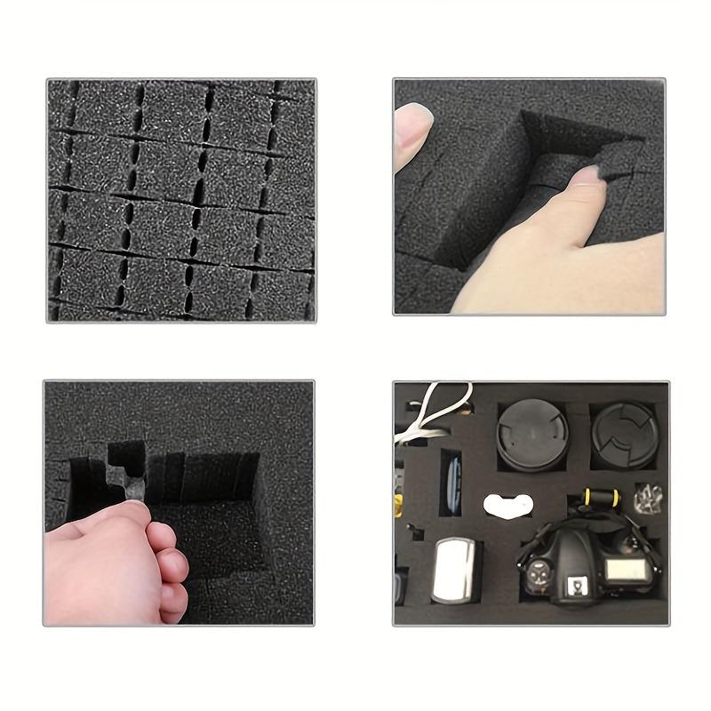 Portable Tool Box with Shock- Proof Sponge, Water Proof Grade IP67, Waterproof Hard Case with Foam Insert, Explosion Proof Box