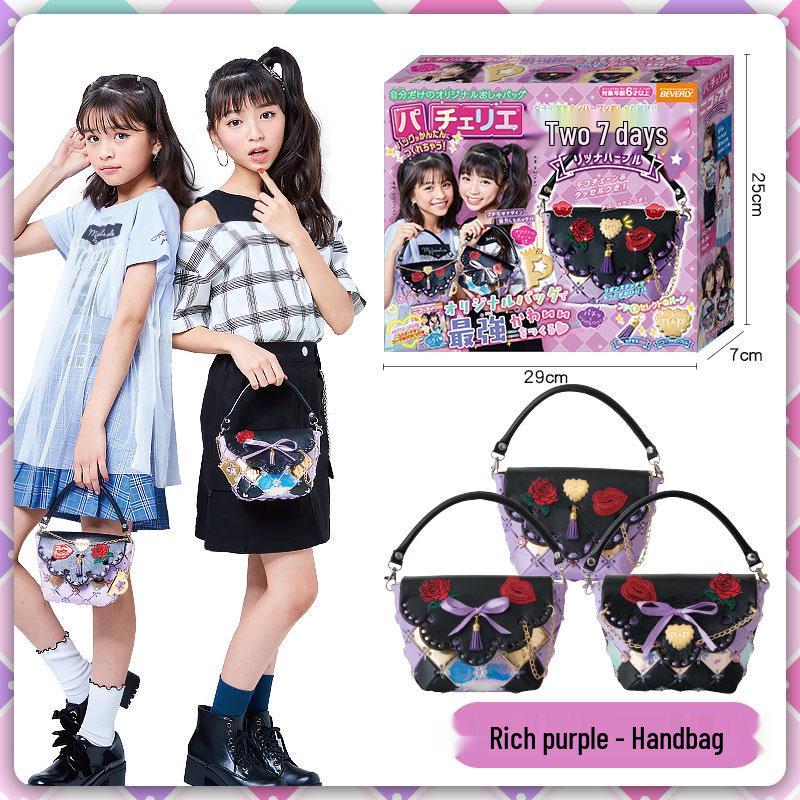 Handmade Japanese Puzzle DIY Bag for Girls (Ages 3-9) - Educational Toy & Birthday Gift