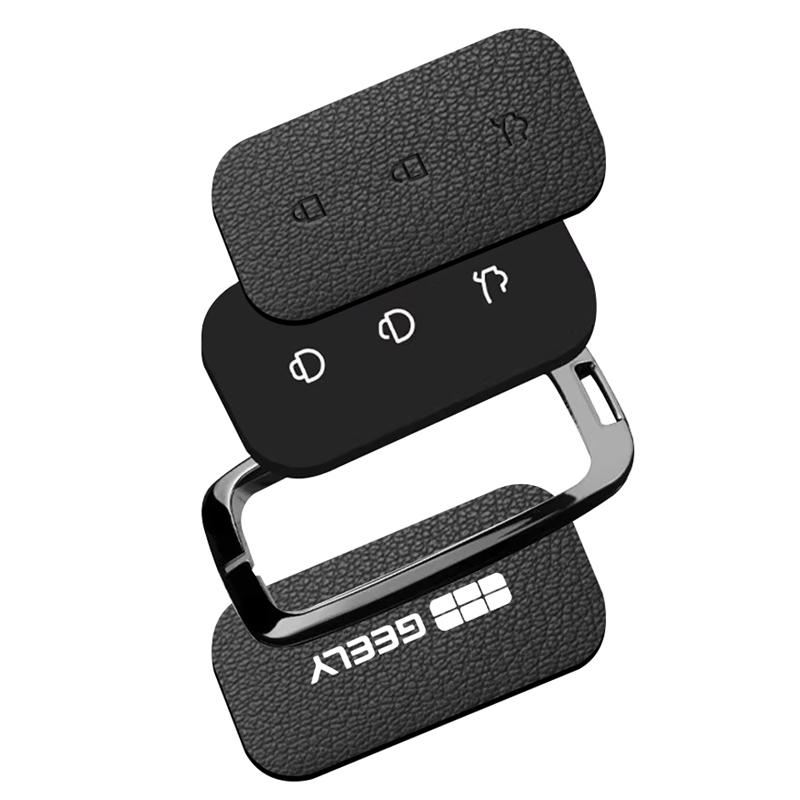 Suitable for Geely Galaxy L6 L7 A7 Xingyao 6 7 8 E8 E5 Starship 7 M9 2026 2025 2024 car zinc alloy leather key bag car key shell