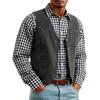 Men's Vest with Buttons - Business Casual Slim Fit for Layering