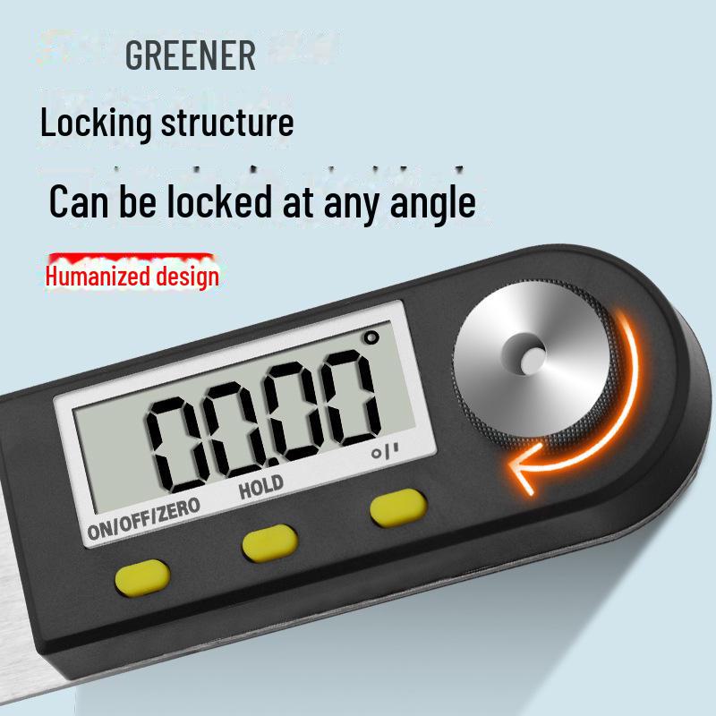 Green Forest High-Precision Multifunctional Digital Protractor and Woodworking Angle Ruler