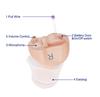 Invisible CIC Hearing Aid 16-Channel Digital In-Ear Sound Amplifier for Seniors and Adults