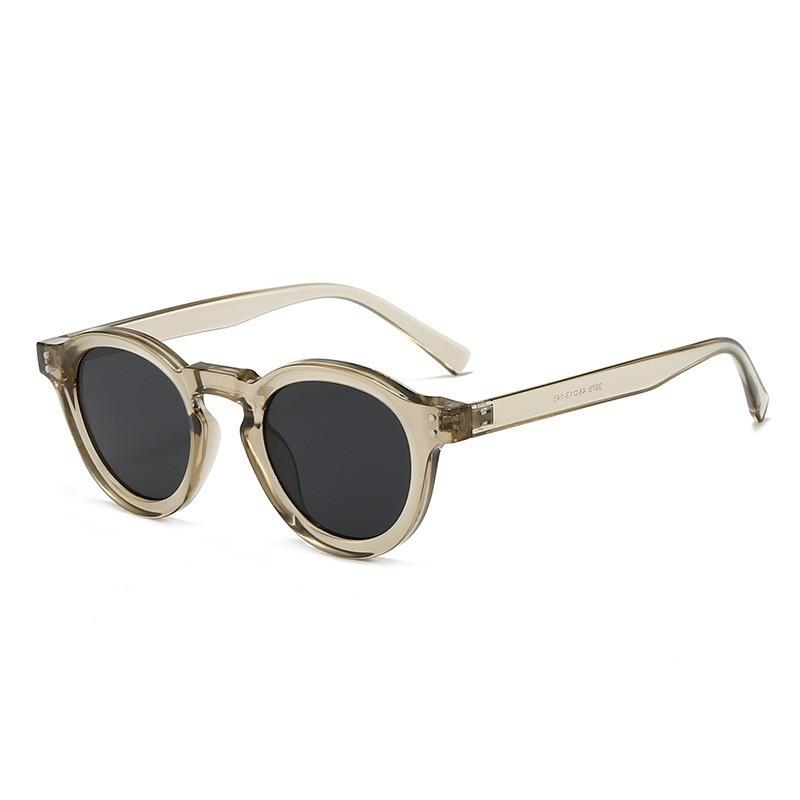 Retro Circular Style Eyewear With Uv400 Coating For Cycling And Travel Casual Fashion Accessory