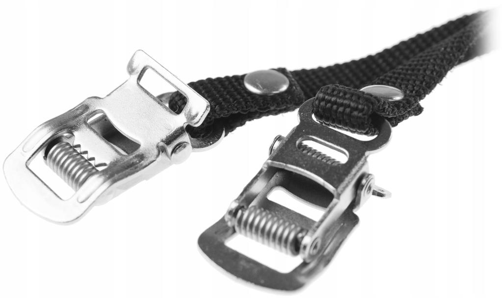 Black Webbing Bicycle Pedal Toe Straps Lxd 205P