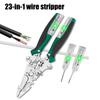 Foldable Wire Stripper Multifunctional Foldable Electrician Pliers Electrician Wire Splitter Wire Winding Pliers Crimping Pliers