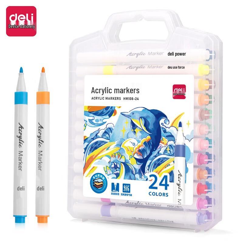 Deli Acrylic Marker Pen Set