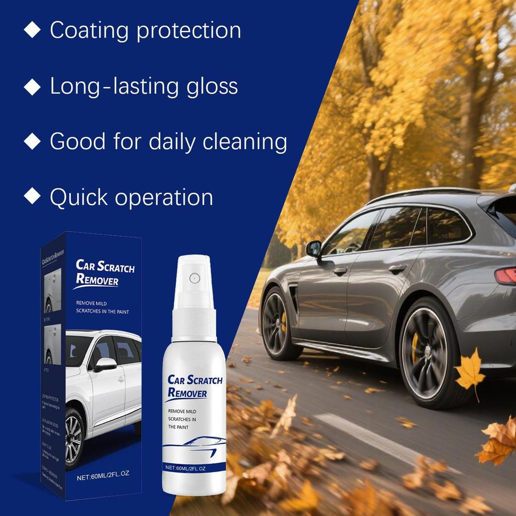 Car Paint Scratch Repair Spray 60ml High Protection Polishing Agent Paint Scratch Remover Polishing Spray for Automotive Paint