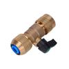 Hose Adapter Brass Valve Adjustable Flow Settings Efficient Water Management Metal Switch Control Adjustable Water Flow Valve