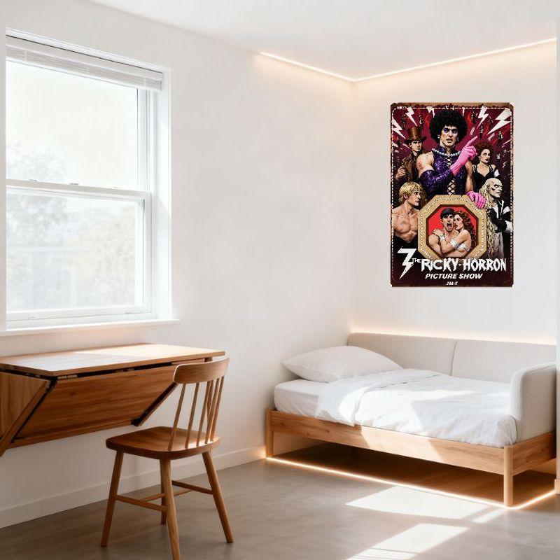 The Rocky Horror Picture Show Retro Metal Tin Sign Vintage Parody Horror Movie Poster Wall Decor for Home Bar Club Man Cave
