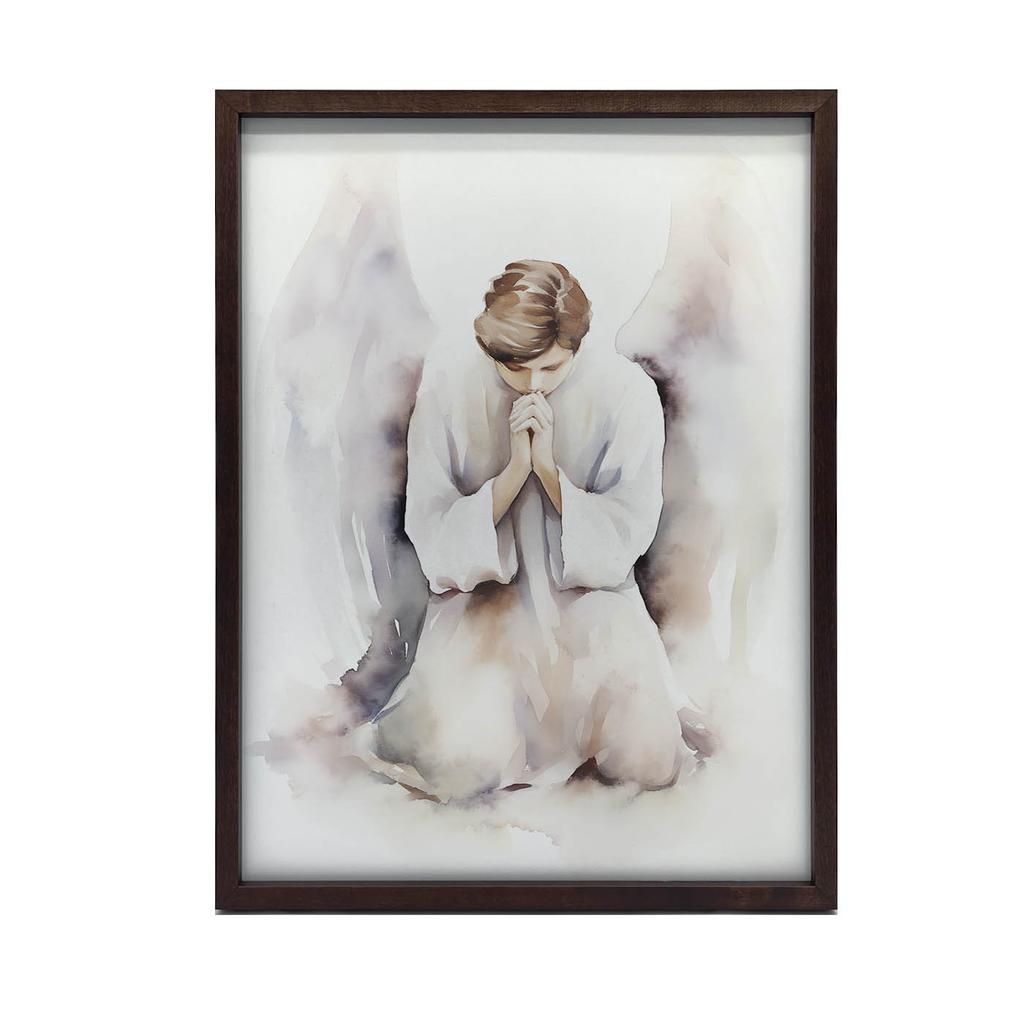 Anielska Modlitwa Anielska Modlitwa, 50X70 Cm, Rama Aluminiowa Czarna, Papier Matowy 230 Gsm