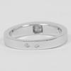 CARTIER tank Ring K18 white gold/diamond #4.5(US Size) 5.25g Women Used