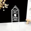 Teacher Thanks Gift, Teacher Carved Acrylic Decoration, Best Teacher Gift for Students, Teacher Thanks Retirement Gift