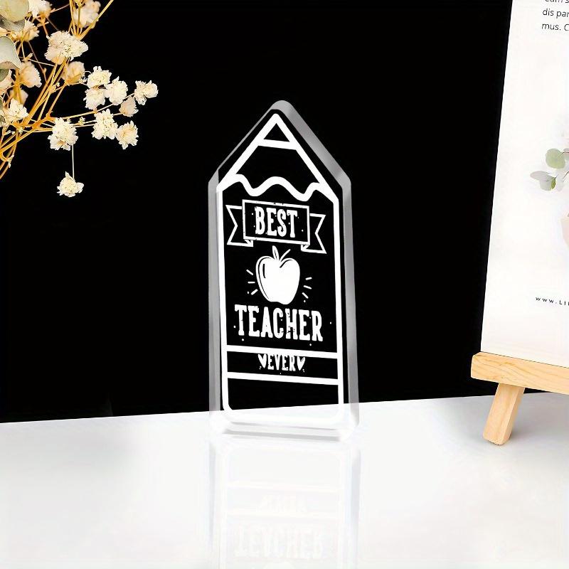 Teacher Thanks Gift, Teacher Carved Acrylic Decoration, Best Teacher Gift for Students, Teacher Thanks Retirement Gift