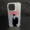 S-Scarface T-Tony M-Montana Frosted Case for iPhone 17 Air 16 E 15 14 Plus 13 12 Mini 11 Pro Max Acrylic Sheet Silicone Cover