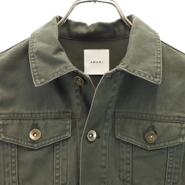 AMERI UNDRESSED Long sleeve Lace up Jacket M Greenish Women Used