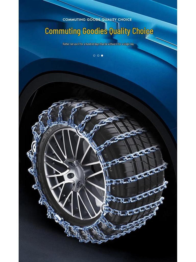 Univerzální protiskluzové sněhové řetězy pro auta, SUV, sedany, nákladní vozy – Snadné vyjetí ze sněhu, není potřeba zvedák