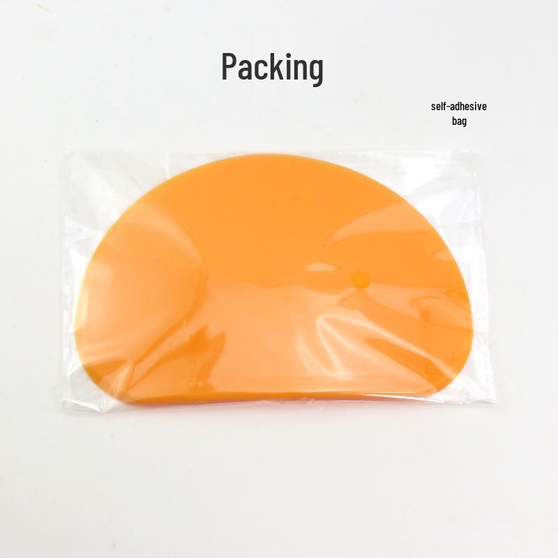 Food-Grade Semi-Circular Orange Dough and Noodle Cutter Baking Scraper