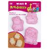 Kai Tabekko Animal Cookie Cutter Set (Lion-kun, Hippo-san, Panda-san)