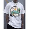 European Size Short-Sleeved Casual for Sports Shirt for Men Featuring a Stylish 2D Print, Made from Stretchy And Comfortable Material