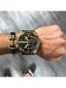 Diesel 57mm Übergroßer Chronograph mit 4 Zeitzonen für Herren – Statement Lederarmbanduhr Perfekt für Reisen, Ausgehen & Street Fashion – DZ7371