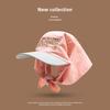 Summer sunshade sunscreen cap children thin embroidery quick-drying personalized contrasting color lace-up headscarf cap