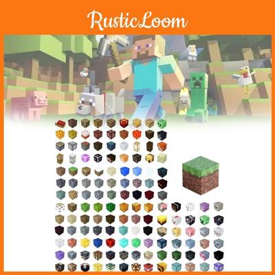 50 Stück Magnetische Bausteine Kinder Minecraft Stil Kreatives Lernspielzeug