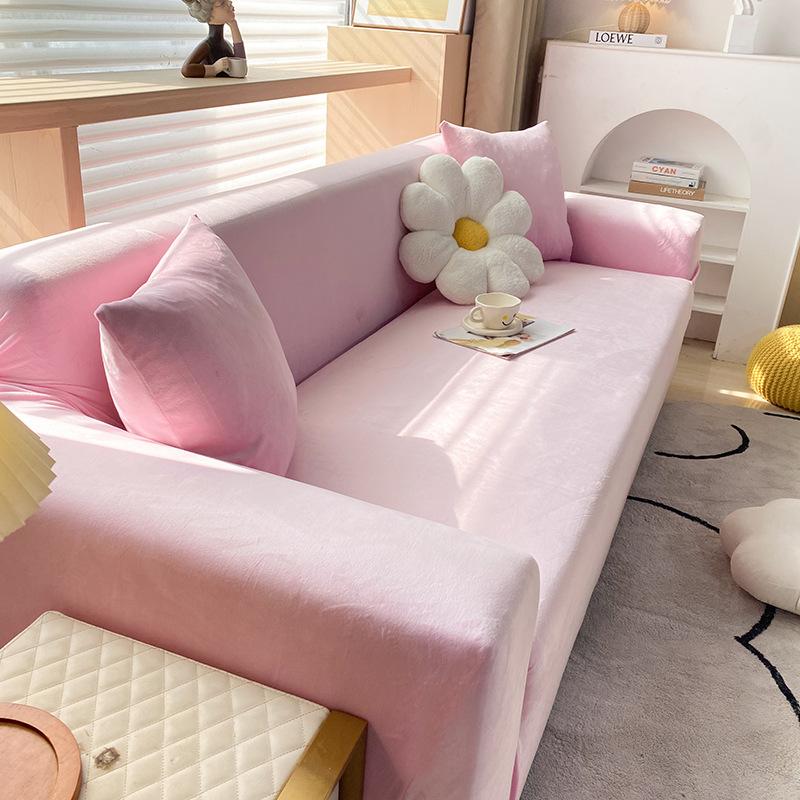 Stretch Fleece Sofa Cover All-Inclusive Non-Slip Sofa Back Cover Cloth Seat Cover Four Seasons Universal