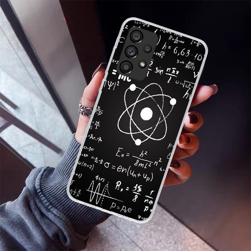 Physics Chemical Mathematics Phone Case For Samsung Galaxy A12 A52S A42 A32 A22 A51 A50 Note 20 Ultra 10 S10 Plus A71 A70 A31 A3