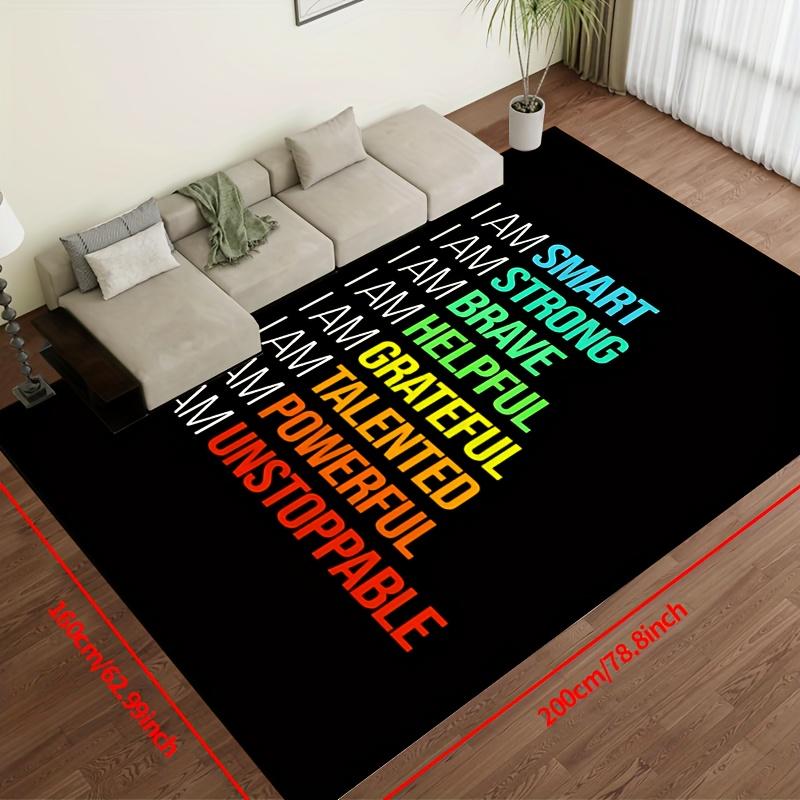 1pc Non-Slip Machine Washable Polyester Door Mat Rug Tapestry for Hallway Aisle Living Room Bedroom Foyer Outdoor Patio Garden Courtyard
