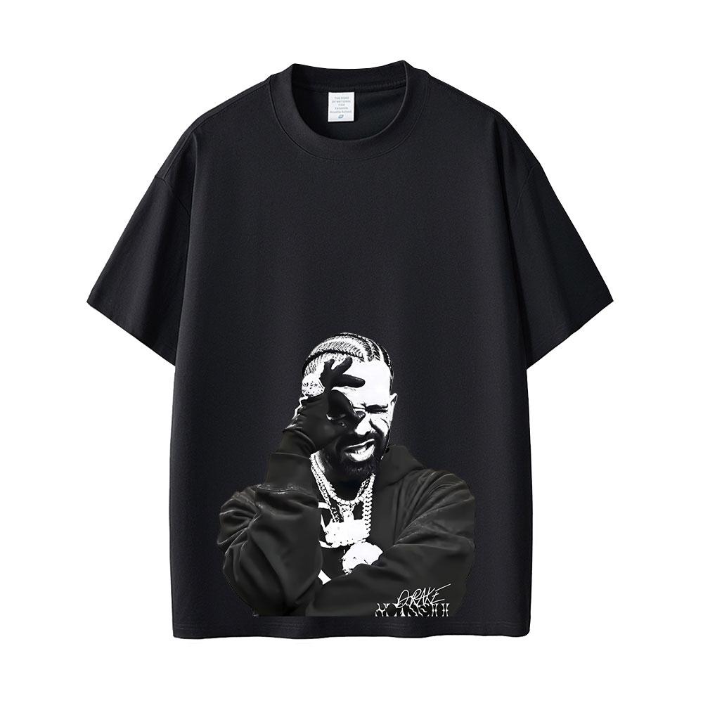 Rapper Drake Merch T-shirts Men Women Hip Hop Fashion Popular T Shirts Men's Short Sleeve T-shirts