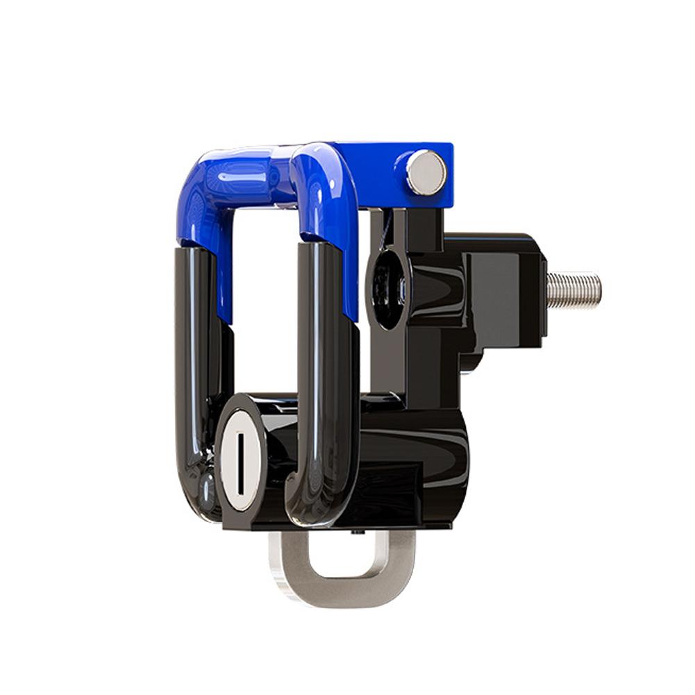 

Универсальный мотоциклетный замок для шлема Мотоциклетный скутер Крючок Противоугонный предохранительный замок Замок для шлема Подвесной крючок Замок с двумя ключами синий