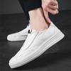 New Men's Leather Loafers High Quality Italian White Casual Shoes Comfort Slip On Lightweight Walking Sneakers Driving Mocassins