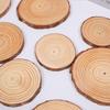 DIY Round Pine Wood Slices for Handmade Crafts and Halloween Ornaments