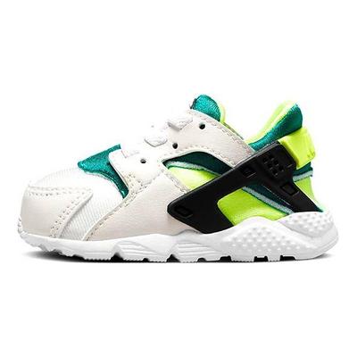 Huarache Run TD Abeto Brillante Voltio Zapatillas de Bebé Blanco Fantasma Negro 704950-045