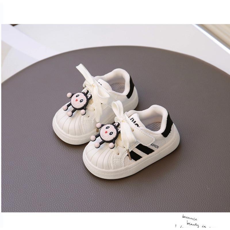Girls Shoes Spring and Autumn Children Shell Head Sports Shoes Boys Board Shoes White Shoes Casual Soft Sole Baby Toddler Shoes