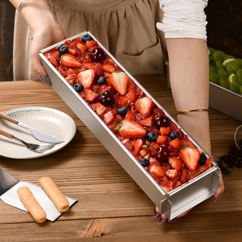 Tiramisu Muffin Pan Stainless Steel Cheesecake Pan Baking Mould Rectangle Cake Pan For Birthday Cake Cake Bread Chiffon Tiramisu