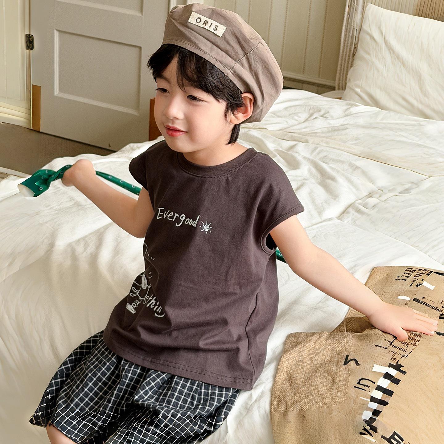 New Korean Style Boys Sleeveless Cape Vest - Small to Large, Summer 26 130
