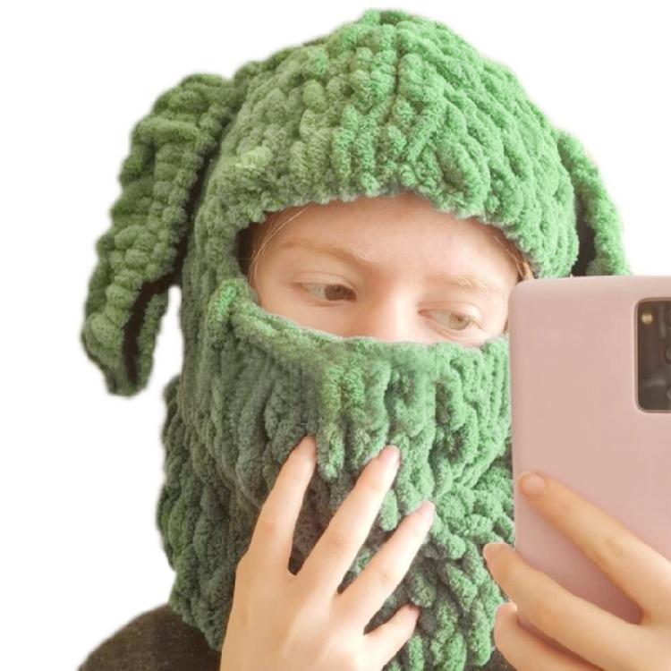 Women Knitted Caps Cosplay Party Hat Anti-Static Winter Hat Sport Skiing Hats