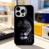 Cool Lion Animal For iPhone 17,16,15,14,13,12,11,Pro,Max,Plus,E,Air,Mini Anti Fall Black Matte Hard Bumper Phone Case