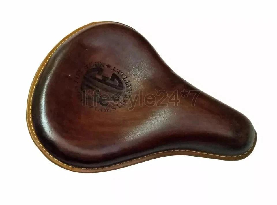 Fit For Royal Enfield Classic 350cc 500cc Front and Rear Leather Seat Brown