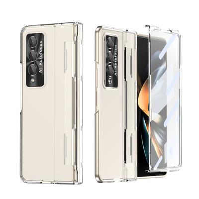 Pour Samsung Fold4 corps complet confortable Film de verre étui pour Samsung Galaxy Z Fold4 pli 4 Fold3 pli 3 Zfold4 housse antichoc