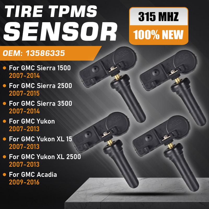 Car Sensor TPMS For GMC Sierra GMC Yukon 2007 2008 2009 2010 2011 2012-2014 GMC Acadia 2009-2016 Tire Pressure Monitor Sensor 1PC